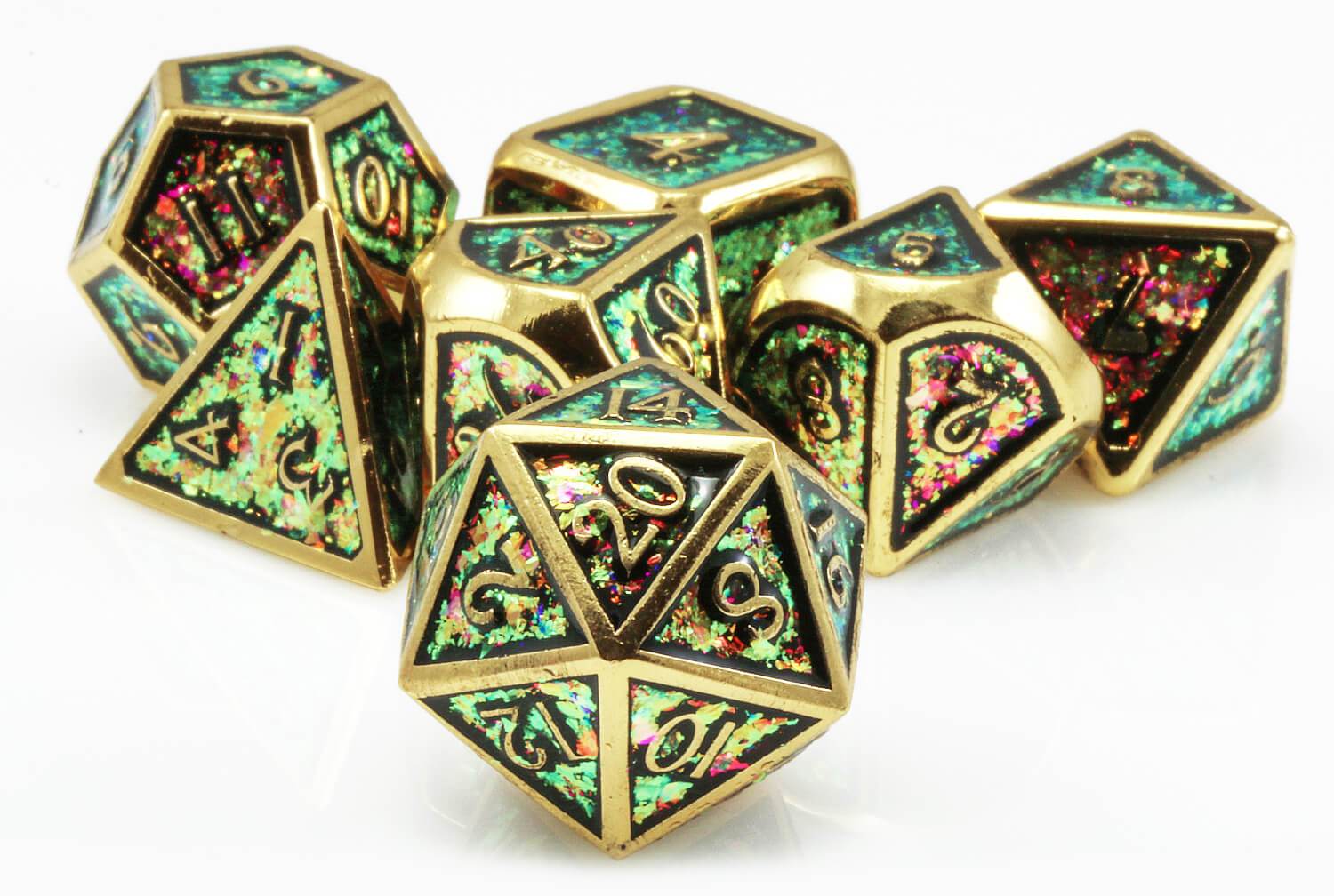 Enamel D&D Gold Dice