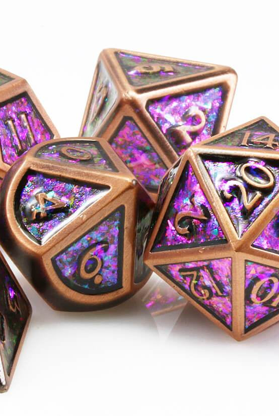 Enamel Dice Prismatic Copper