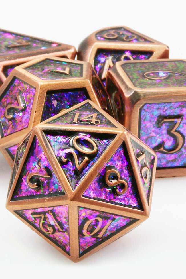 Enamel Dice Prismatic Copper 2