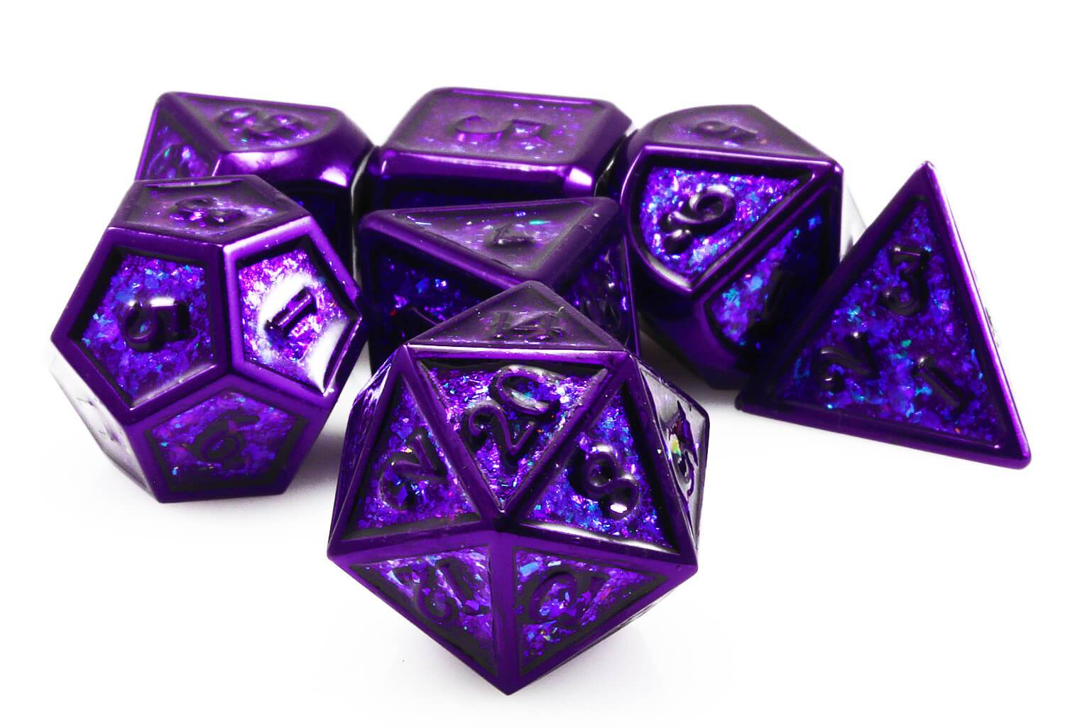 Prismatic Stealth D&D Dice 2