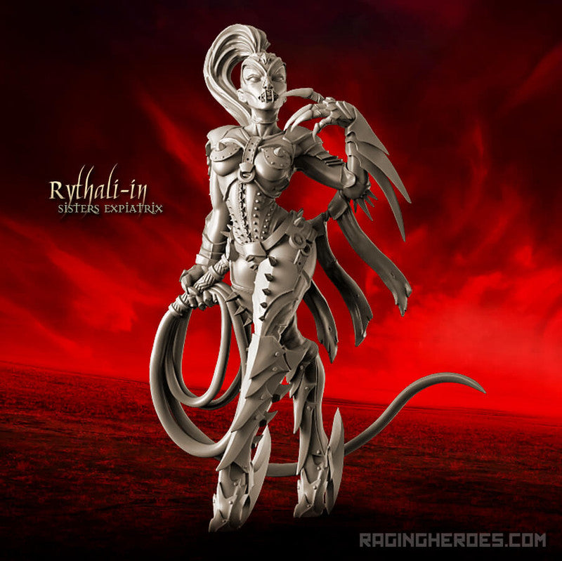 Raging Heroes Miniatures (Rythali-in, Expiatrix)