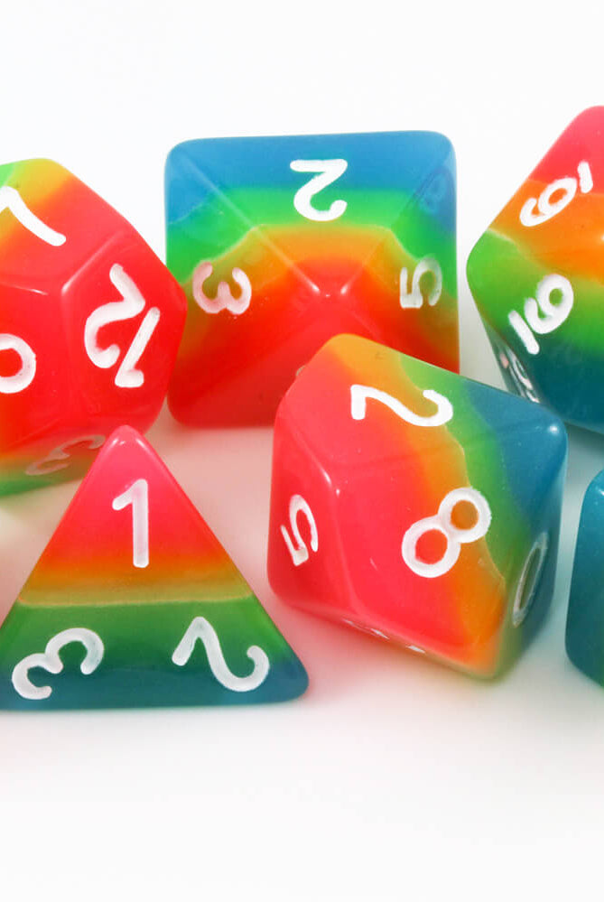 RPG Rainbow Dice Glow 1