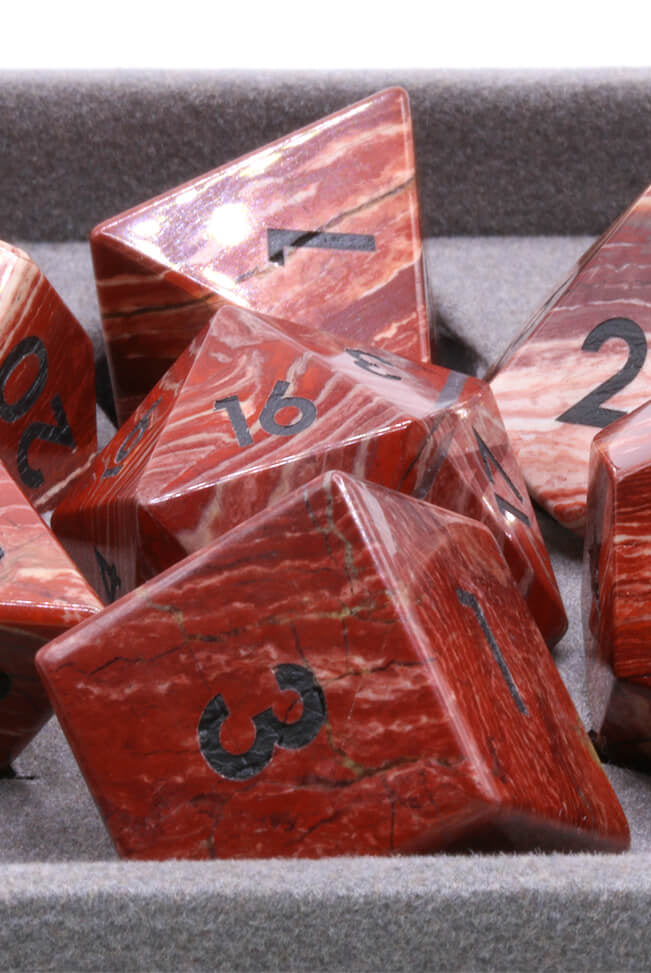 Blood Orchard Stone TTRPG Dice