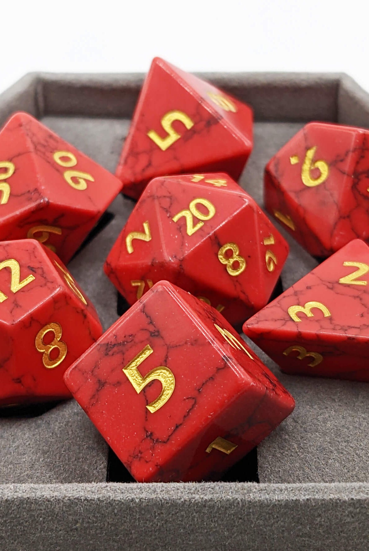 Red Turquoise Dice for dnd games