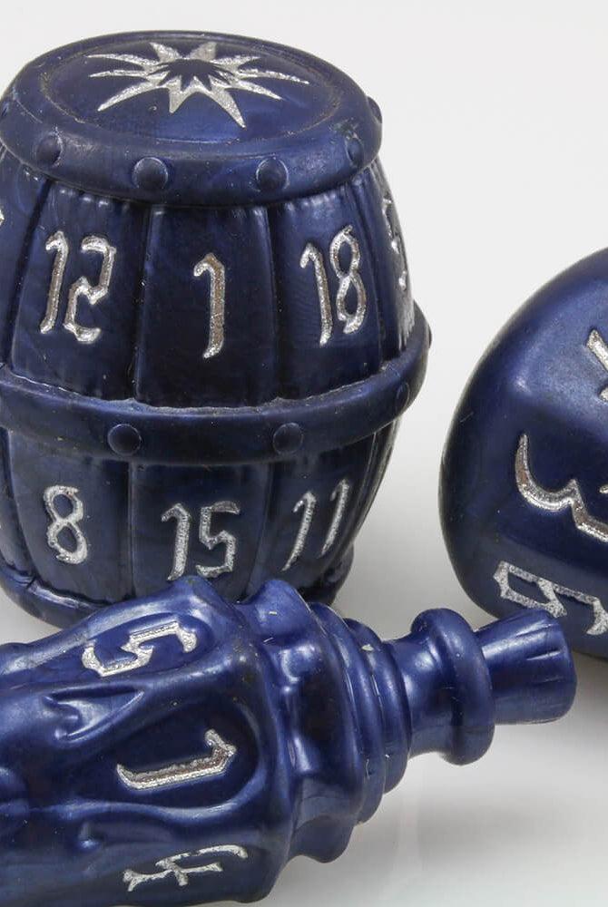 Polyhero Rogue Dice Midnight Blue 2