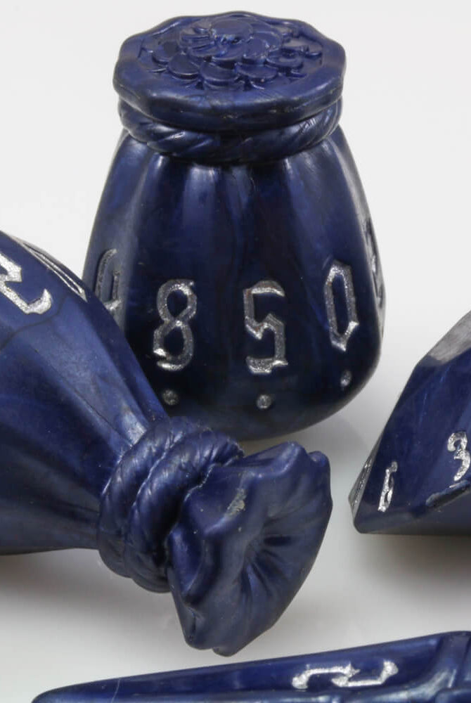 Polyhero Rogue Dice Midnight Blue 3