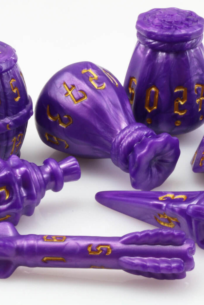 Polyhero Dice Rogue Purple