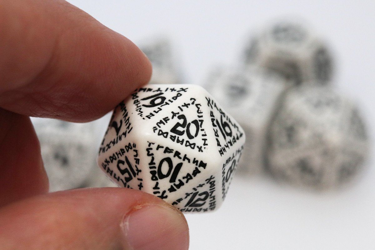 Runic D20 Dice