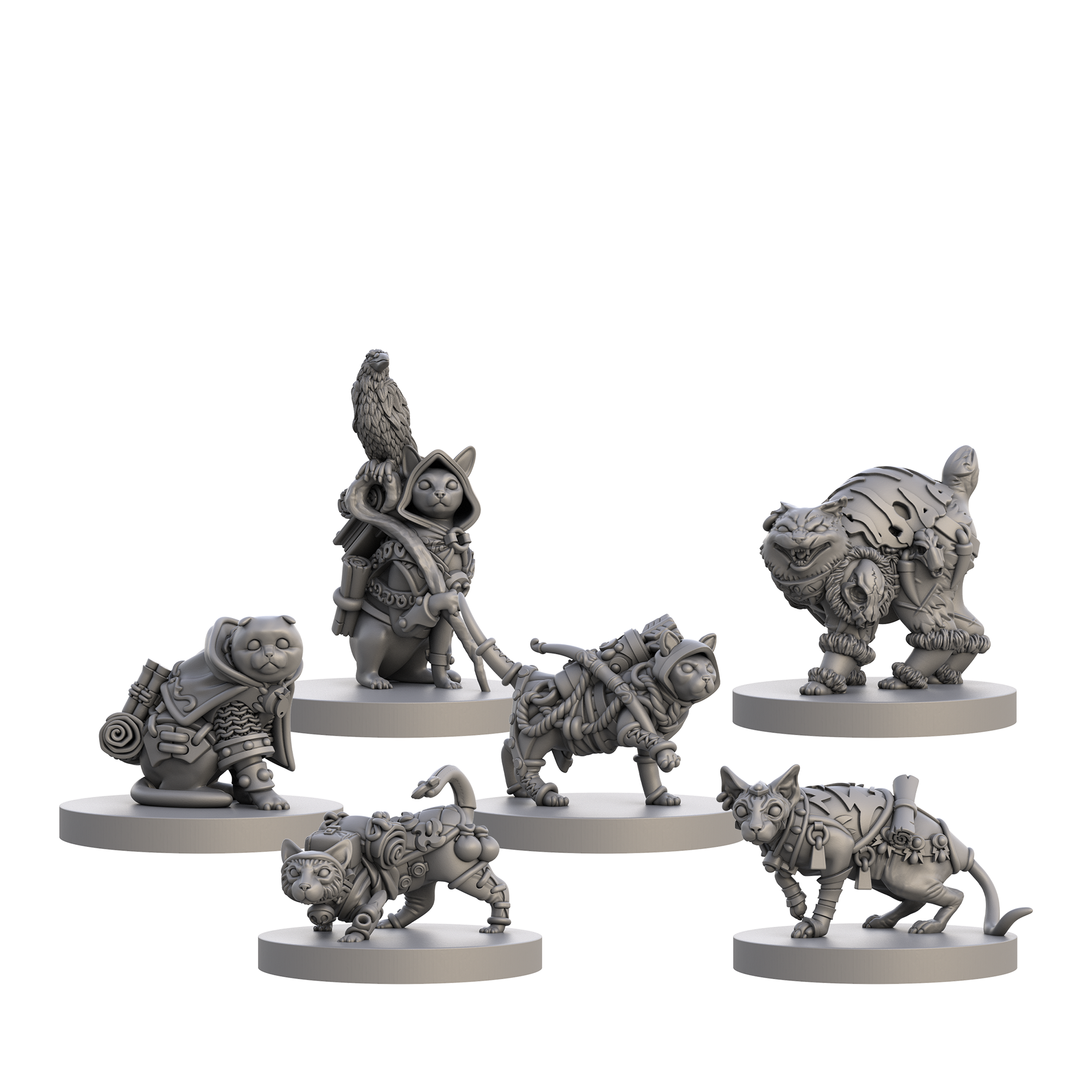 Cats and Catacombs RPG Miniatures