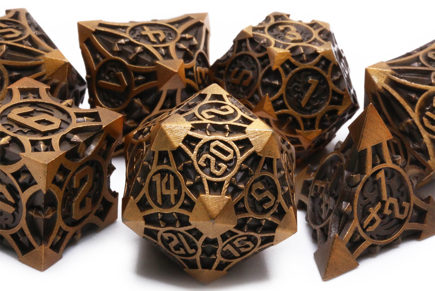 Metal Dice Scorpion Antique Gold 1