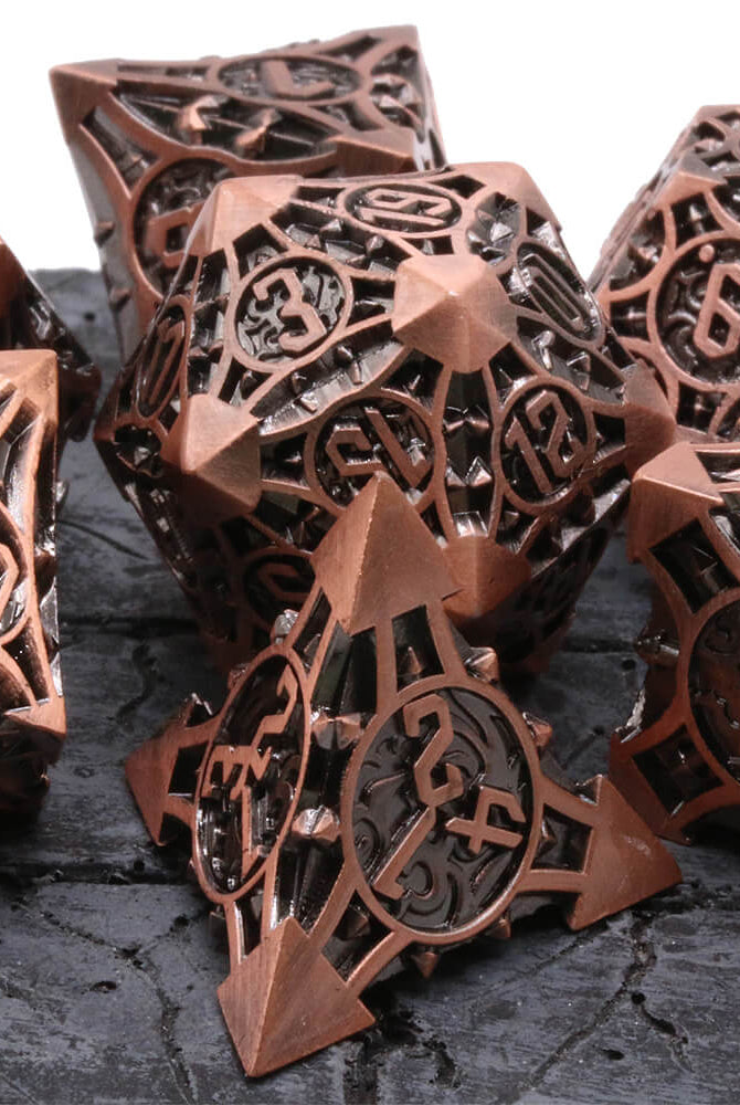 Metal DnD Dice
