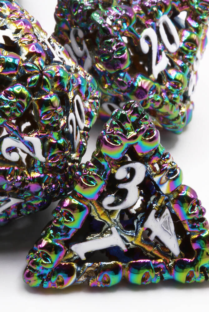 Screaming Skull Dice Rainbow 2