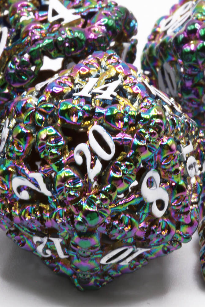 Screaming Skull Dice Rainbow