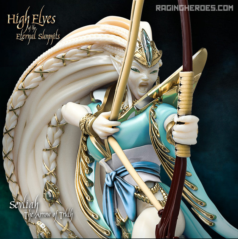 Raging Heroes Miniatures High Elf Closeup
