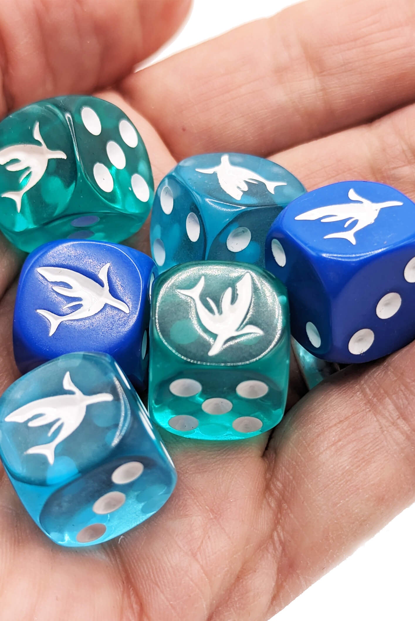 Shark Dice for tabletop games