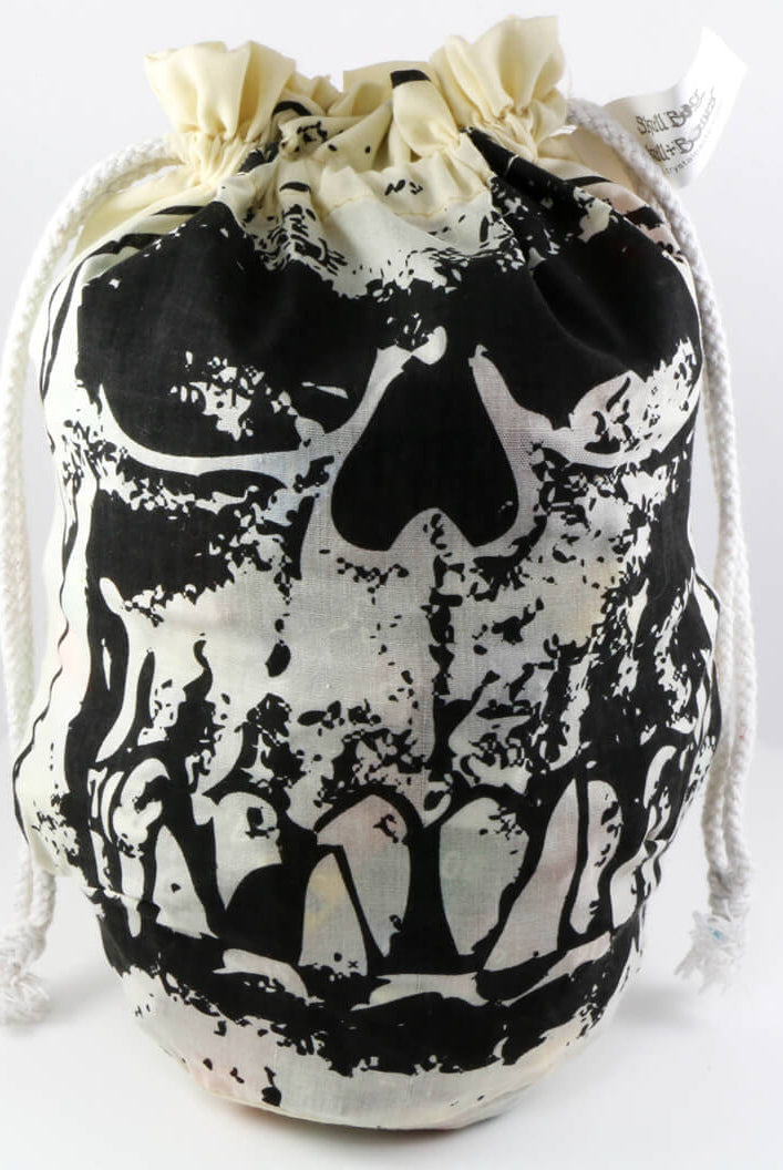 Orc Skull Dice Bag Ivory