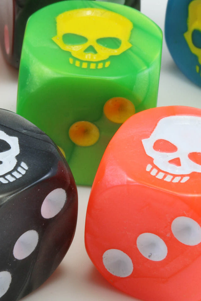 Skull d6 dice 2