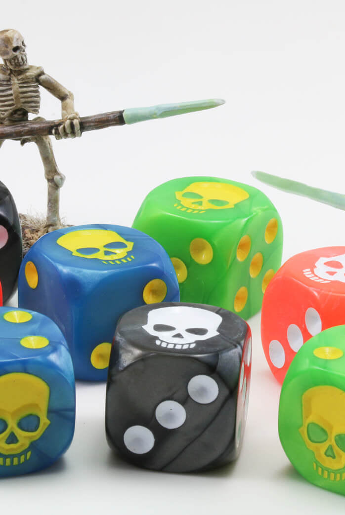 Skull d6 dice 3
