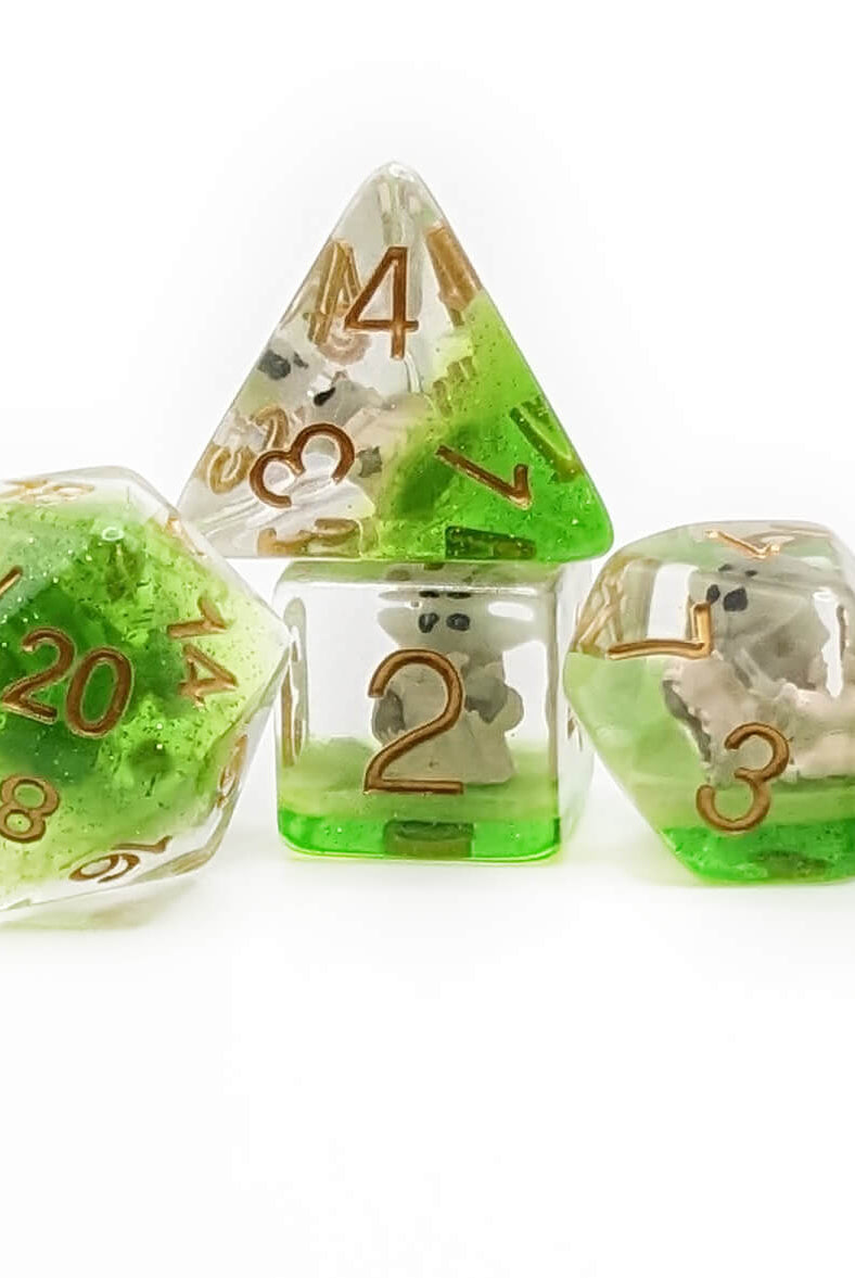 D20 Space Baby Dice Set for tabletop roleplaying rpg games