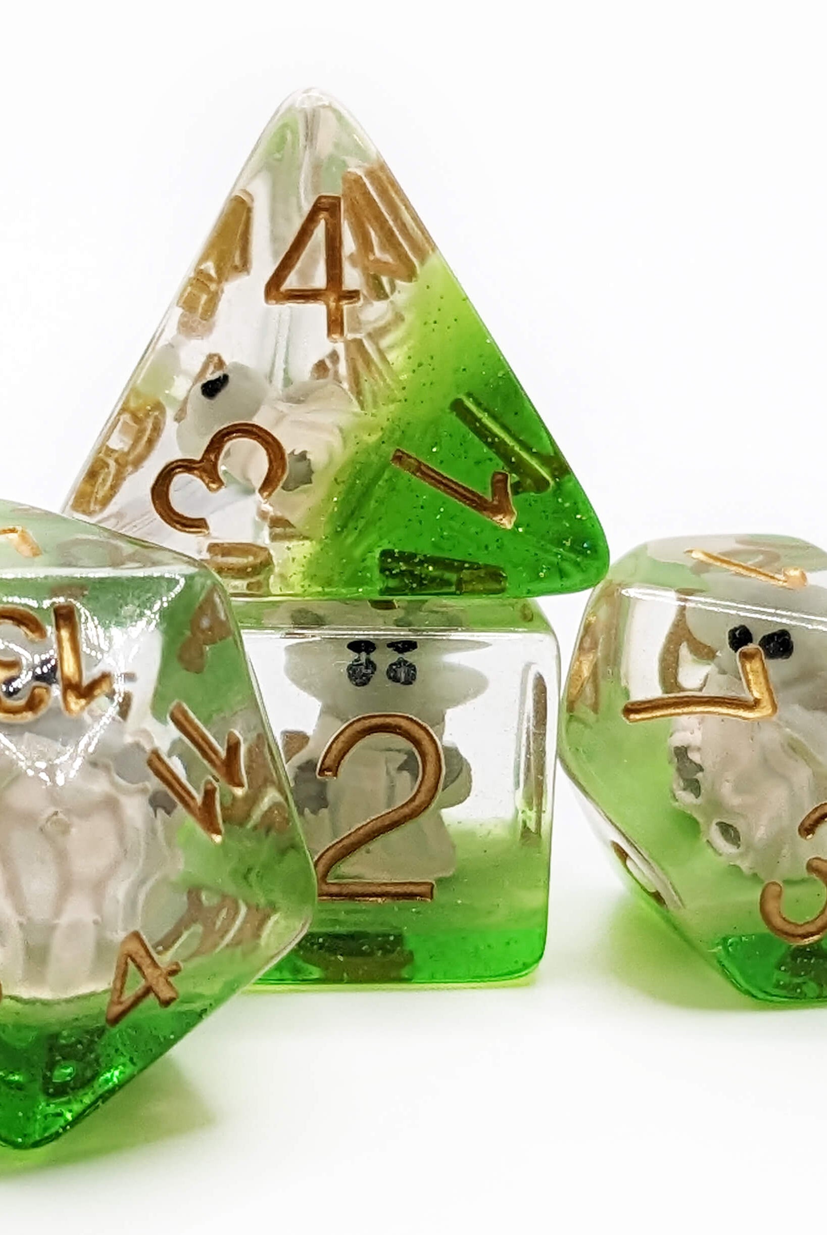 Cute Space Baby Dice with Gold numbers
