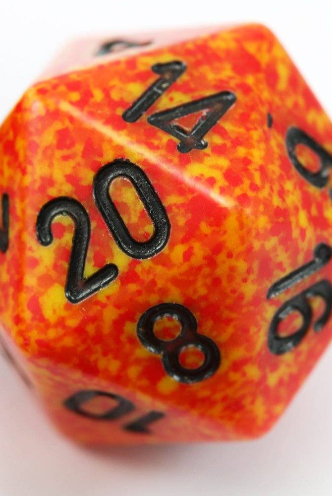 RPG Dice Speckled Fire