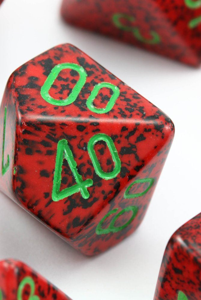 RPG Dice Speckled Strawberry