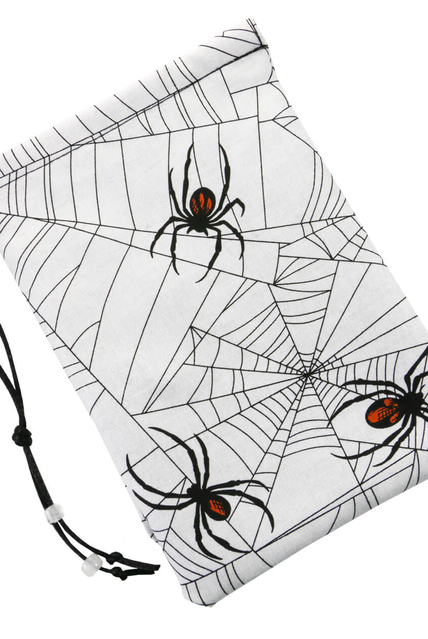 Black Spiders Dice Bag