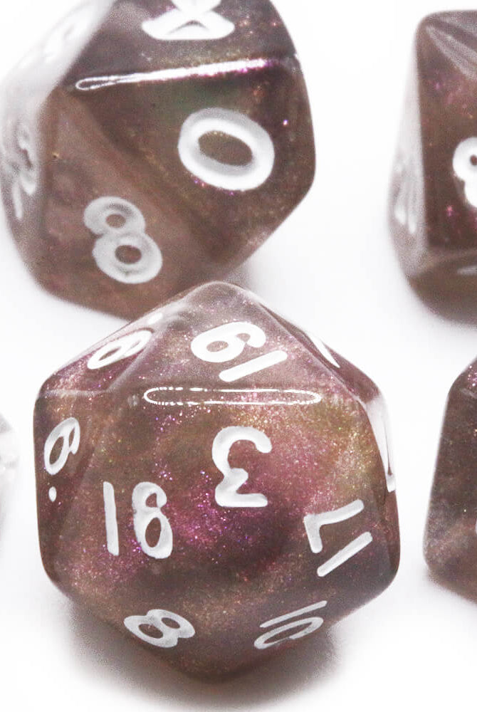 Stardust Supervolcano Mini TTRPG Dice