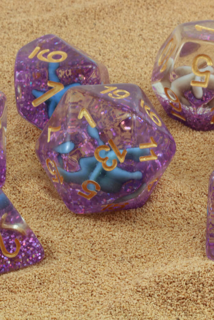 Purple Starfish Dice