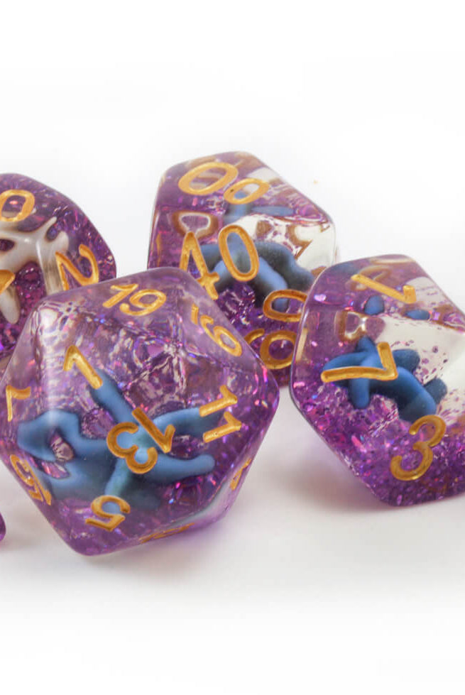 Purple Starfish Dice 2