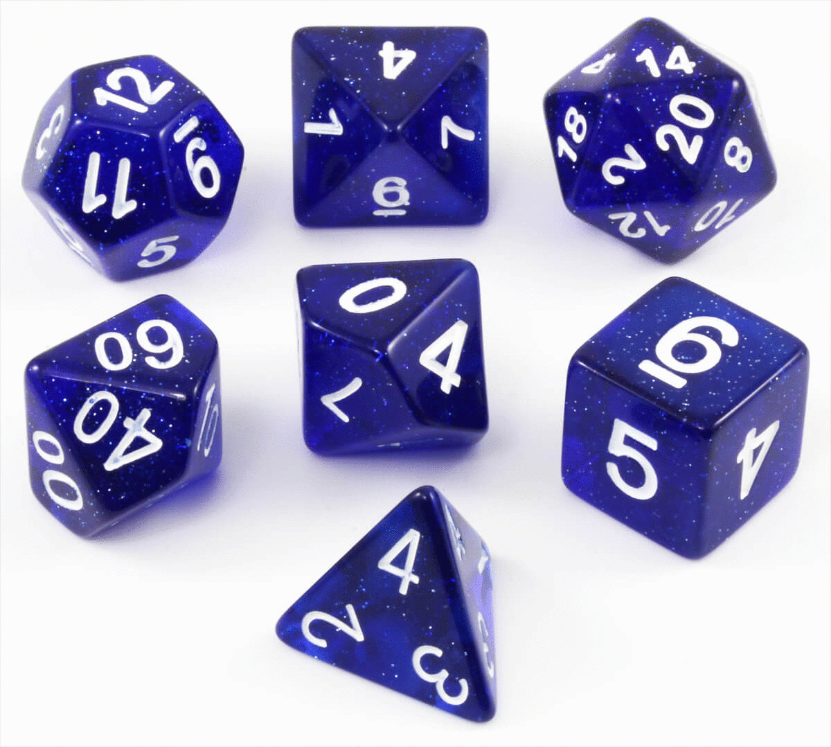 Starry Night glow in the dark dice