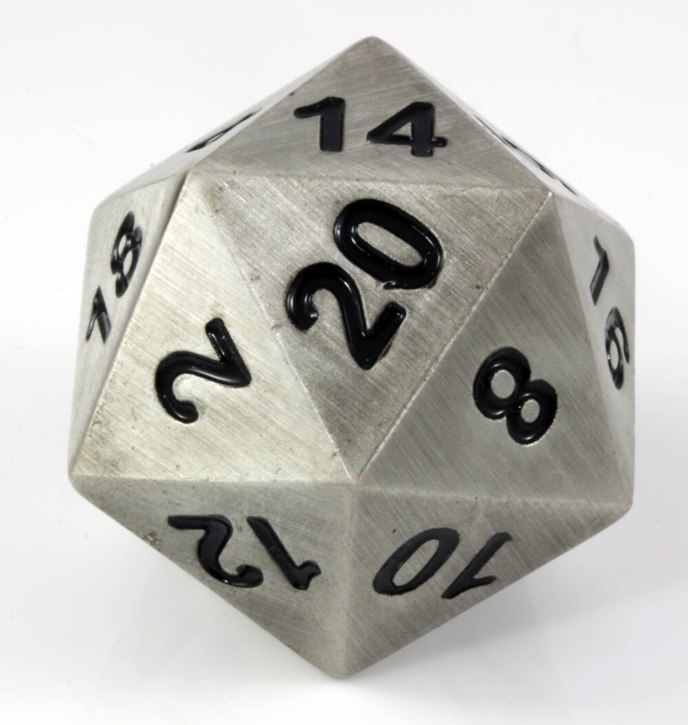 Boulder d20 Aged Mithril