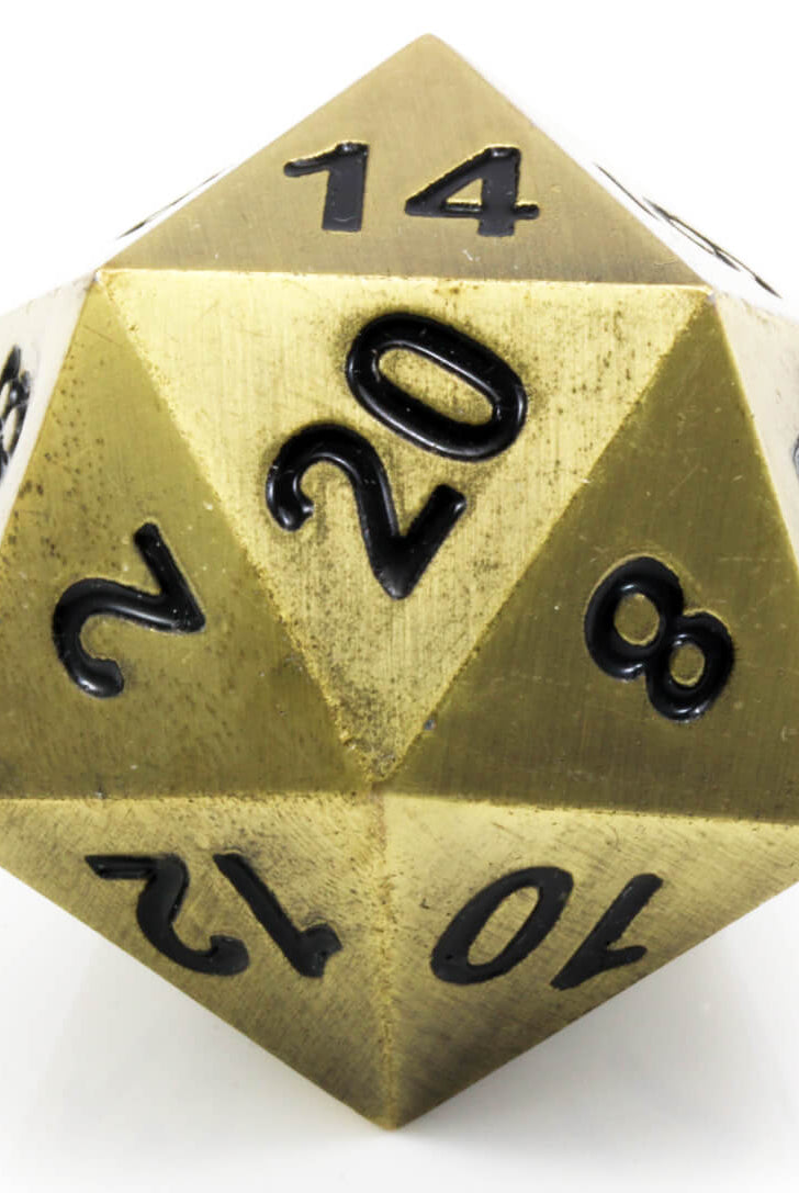 Boulder d20 Bronze Dragon Scale