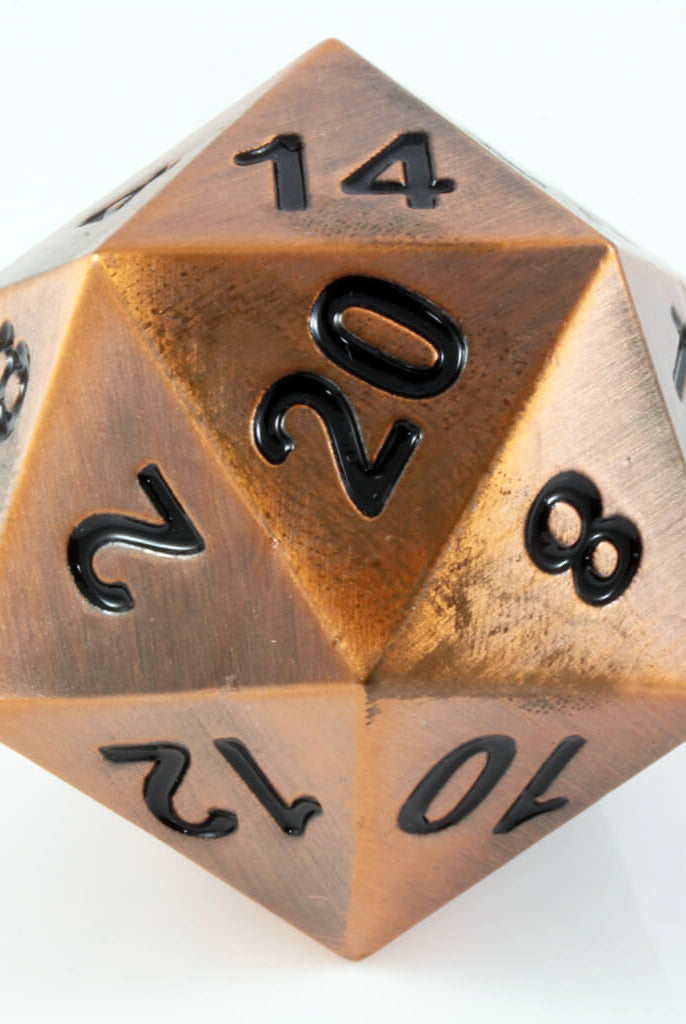 Boulder d20 Gnomish Copper