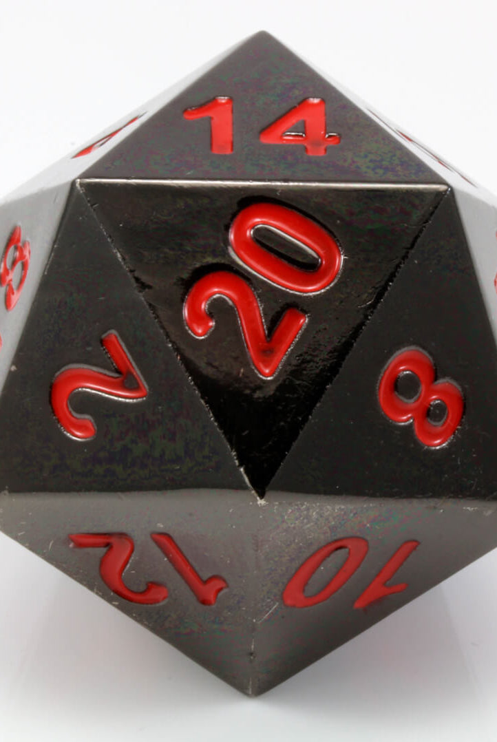 Boulder d20 Nightmare Black