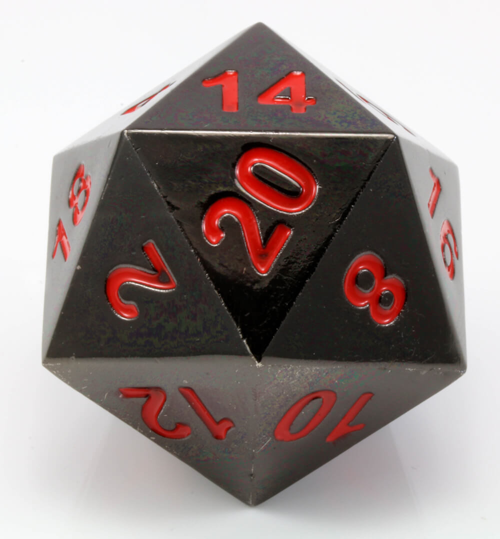 Boulder d20 Nightmare Black