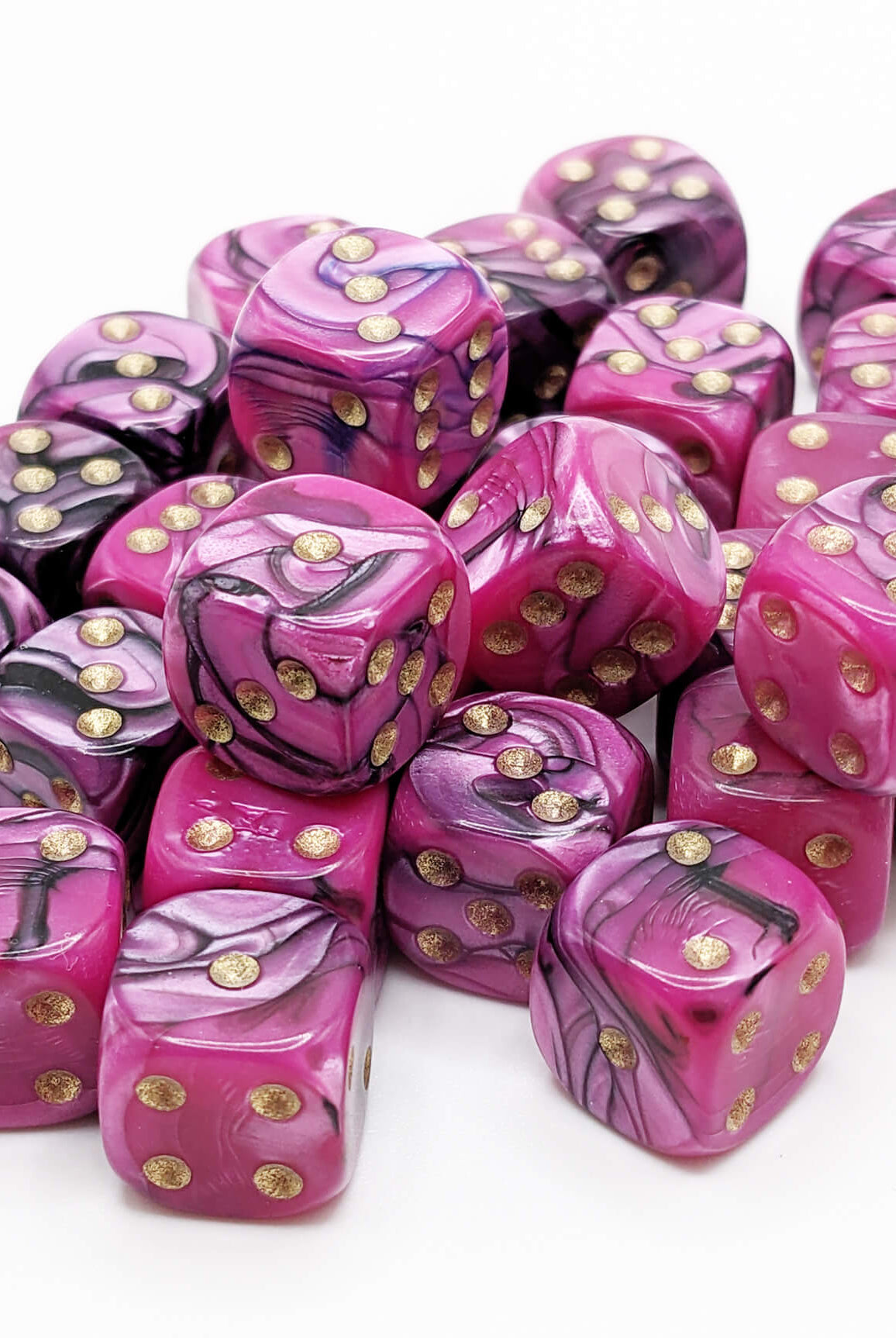 Vibrant game dice Toxic Black