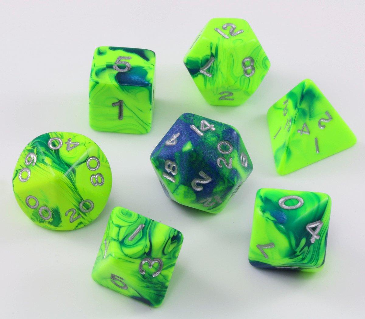 D&D Toxic Dice Green Blue