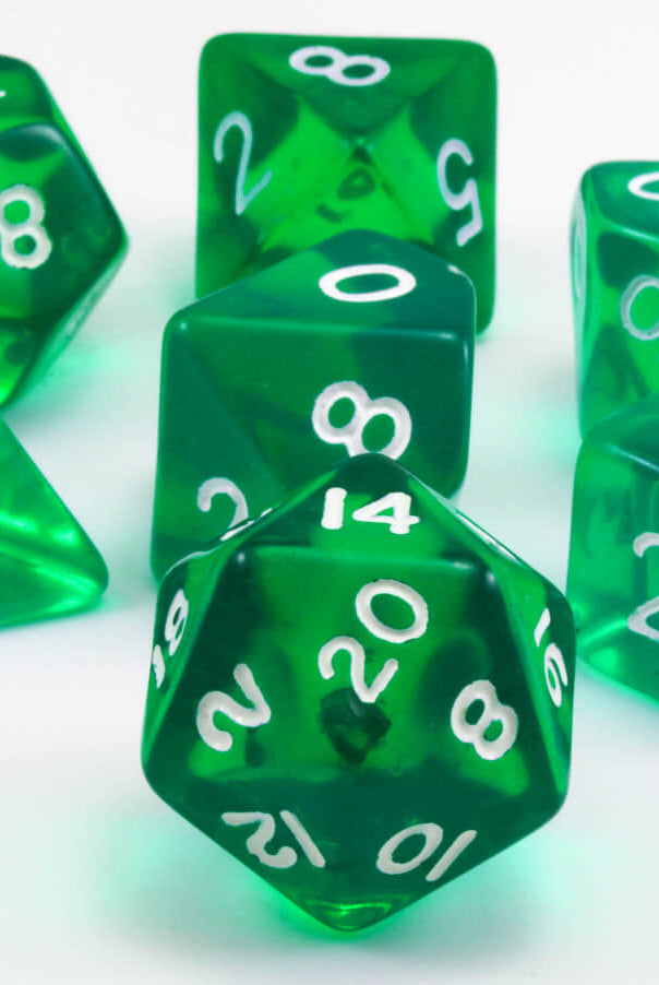 Translucent Green Dice