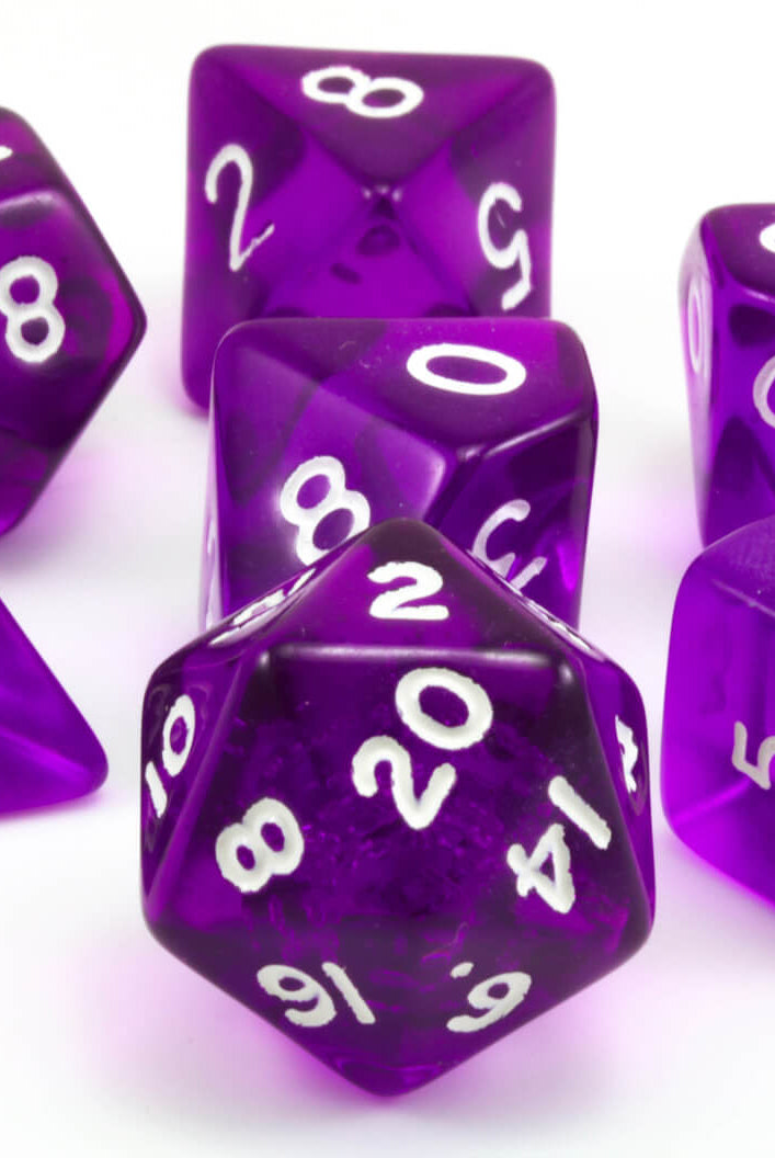 Translucent Purple Dice