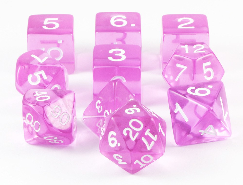 RPG Dice Orchid Translucent