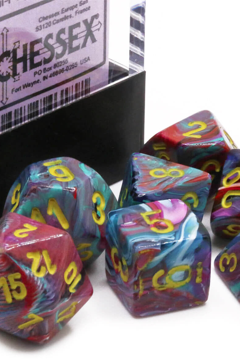 Mini Chessex dice Mosaic