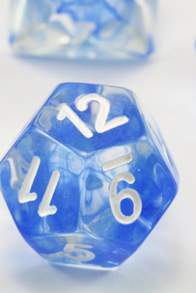 D&D d12 blue
