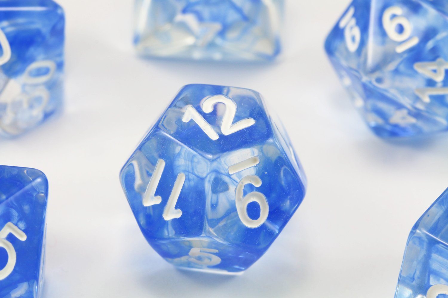 D&D d12 blue