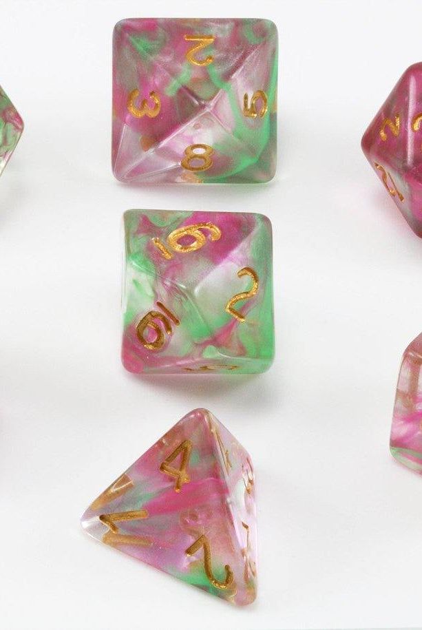 Venom Dice Green and Magenta