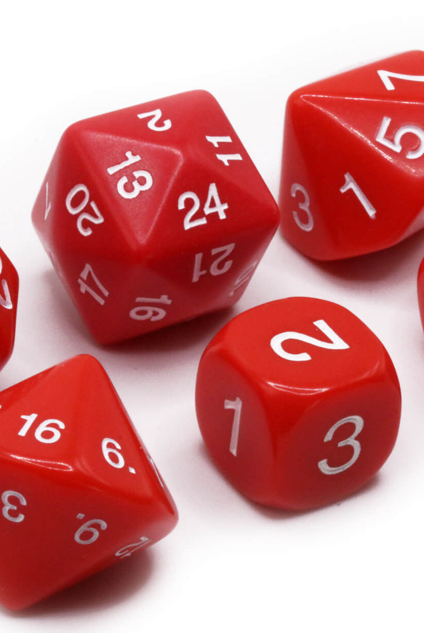 Who Knew Dice Red Weird
