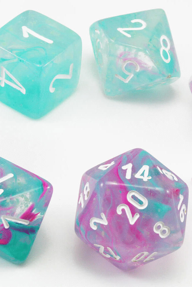 Chessex Lab Dice II Nebula Wisteria