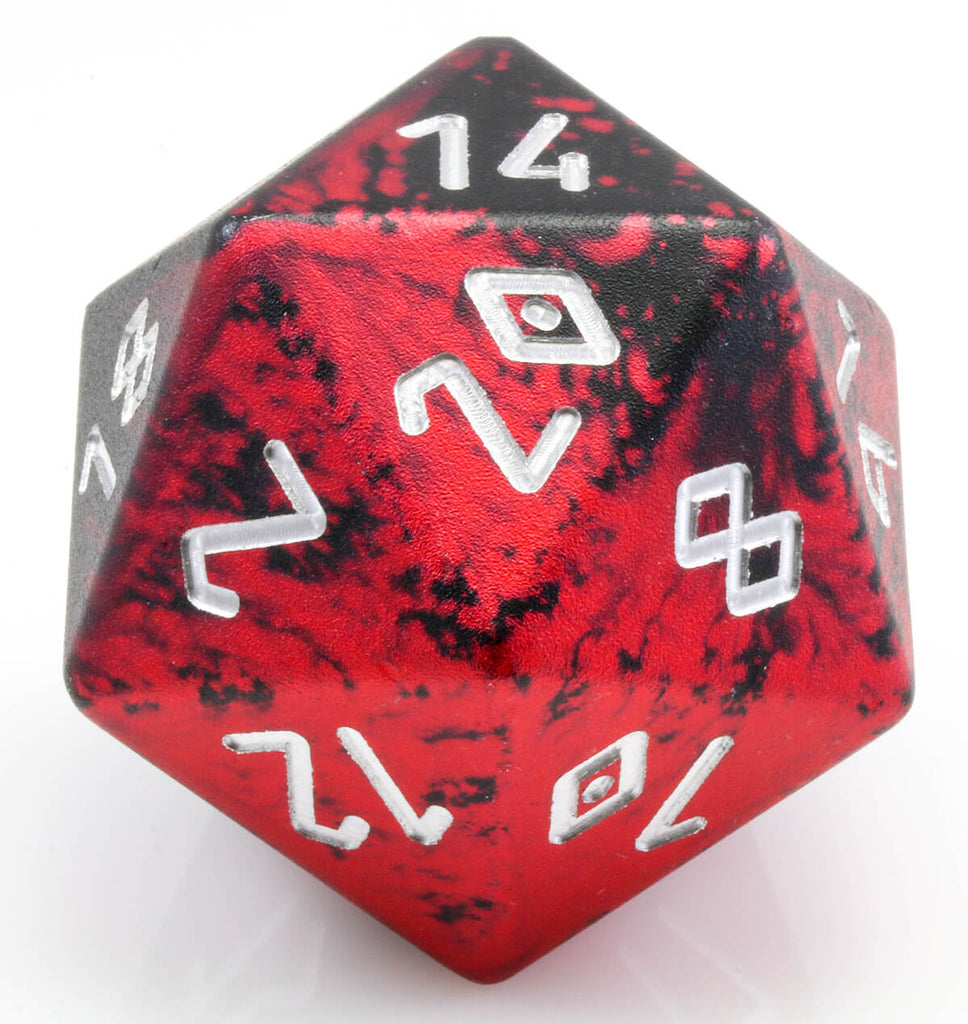 Giant dice d20 red black
