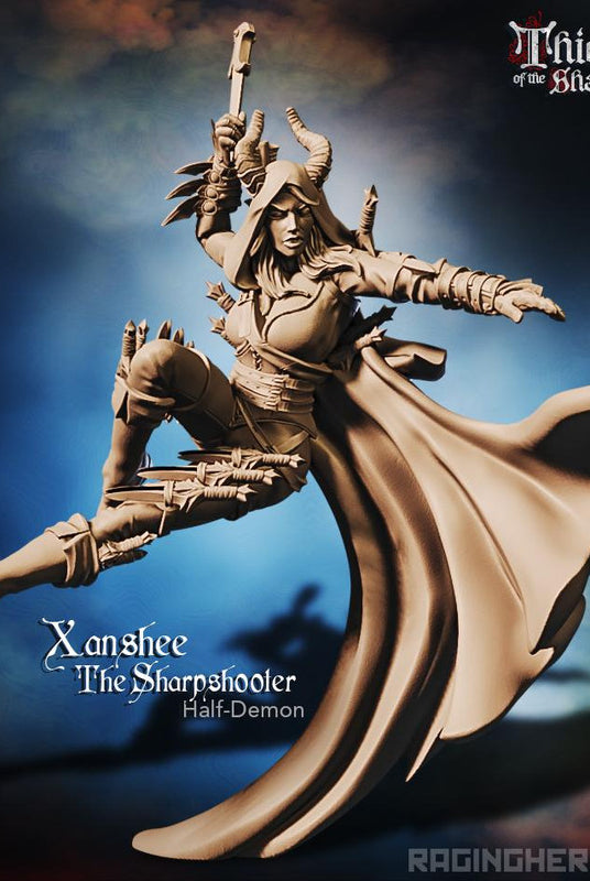Raging Heroes Miniatures (Demonkin, Xanshee the Sharpshooter)