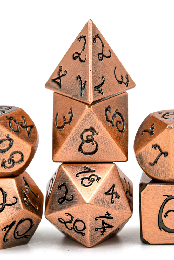 Metal DnD Dragon Dice Copper